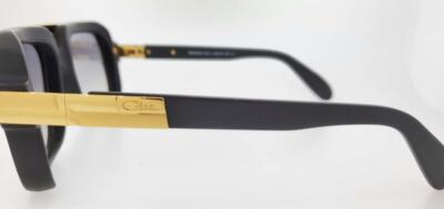 Pre-owned Cazal Sunglasses 663 011 56mm Matt Black Frame With Grey Gradient Lenses In Gray