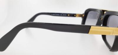 Pre-owned Cazal Sunglasses 664 001 56mm Black Frame With Grey Gradient Lenses In Gray