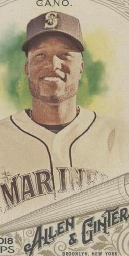 2018 Topps Tier One Robinson Cano 9/10 Jumbo Patch Card