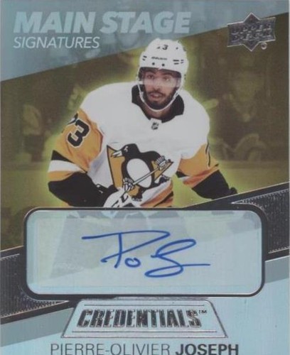 2021-22 Upper Deck Credentials - Pierre-Olivier Joseph #BTS-PJ