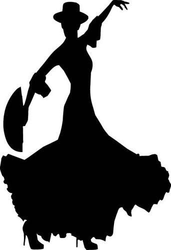 Autocollant Vinyle Pour Coupe Danseuse Flamenco Duree Exterieur 10 Annees Ebay