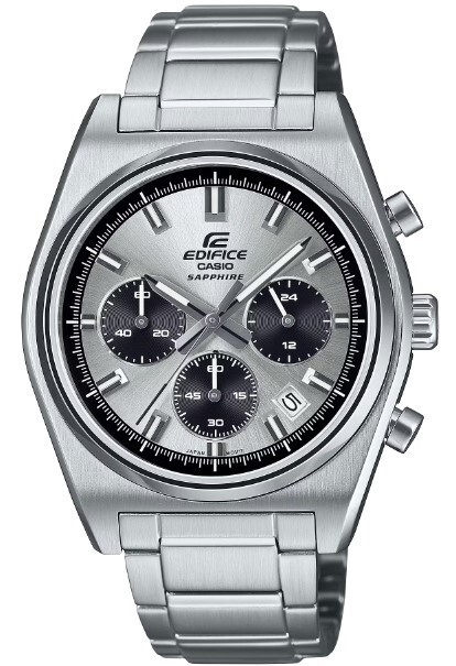 Pre-owned Casio Edifice Sapphire Stainless Steel Chronograph Men's Watch Efb-730d-7a