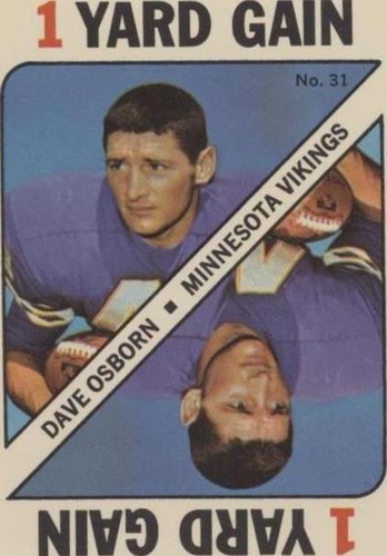 1971 Topps Game Cards Dave Osborn #31