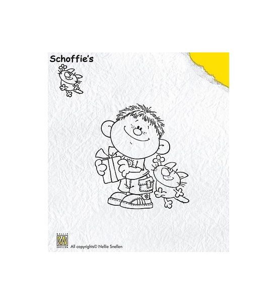Nellies Clear stamps schoffie congratul. 9,5X10,5CM