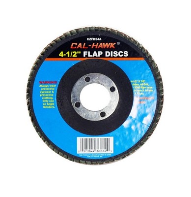Lot of 2  412quot Flap Disc 40 Grit Made with 72pc of 40 Grit sandpaper