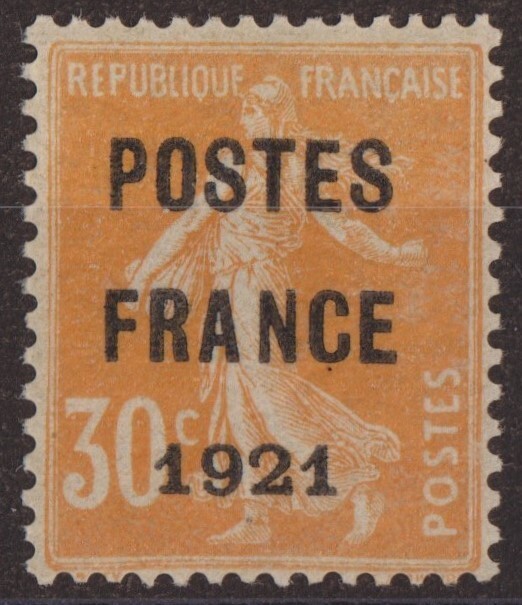 Timbre France Neuf (*) Preoblitere N 35 Fausse Surcharge RÃ©ServÃ©/RÃ©Gularisation