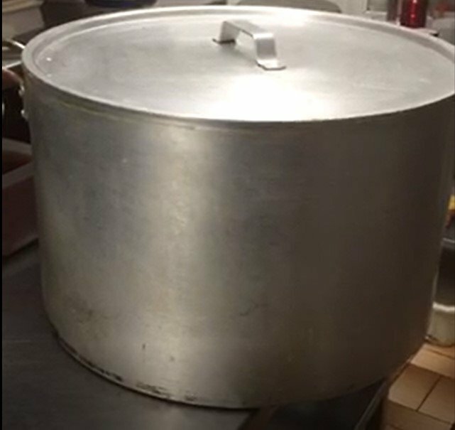 Heavy duty catering cooking pots two available in Stratfordupon
