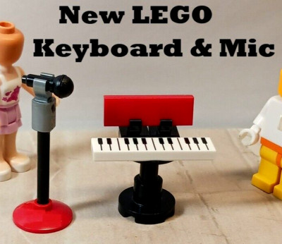 New LEGO Keyboard Portable Microphone RED Mic Karaoke Band Equipment Music