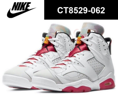 Nike Air Jordan 6 Retro Hare Silver True Red Neutral Grey CT8529-062 Men's