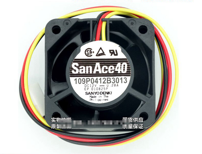 1pcs Sanyo 109P0412B3013 12V 0.28A 4028 4CM 3-wire cooling fan | eBay