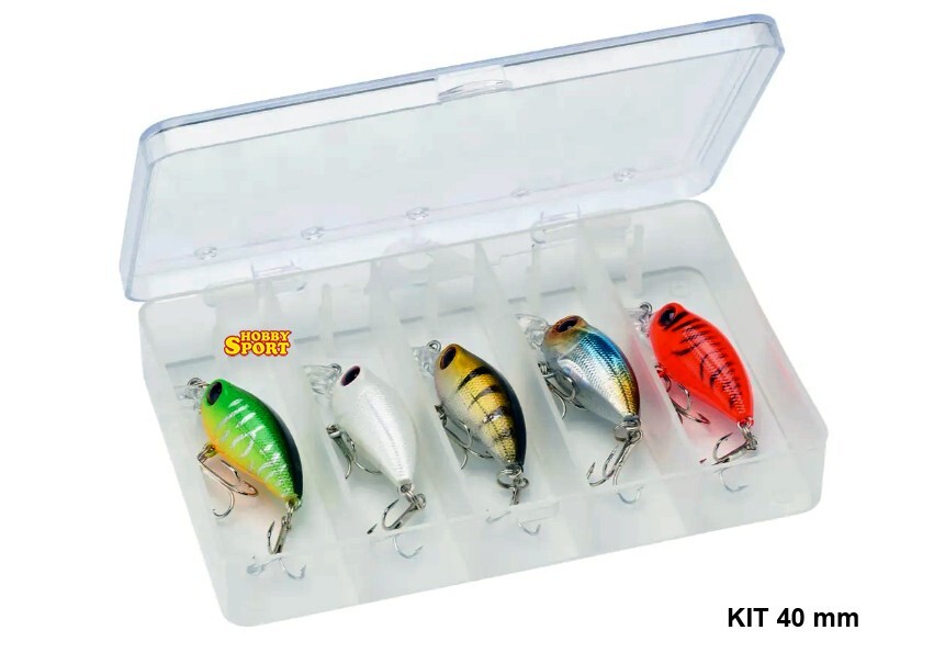 CRANK  KIT X 5 COLORI mm 40   SINKING 3 GR SPINNING FIUME LAGO 504540 SERT