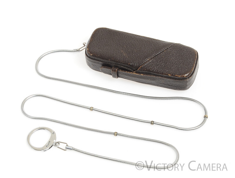Minox Subminiature Spy Camera Brown Leather Case and Focusin
