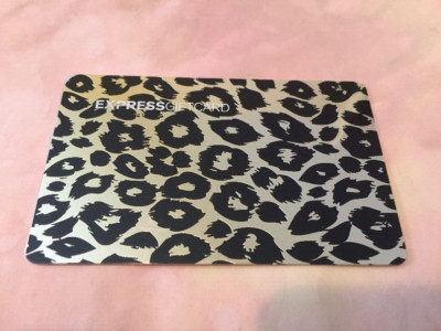 EXPRESS Silver Zebra Stripes ( 2007 ) Foil Gift Card ( $0 )