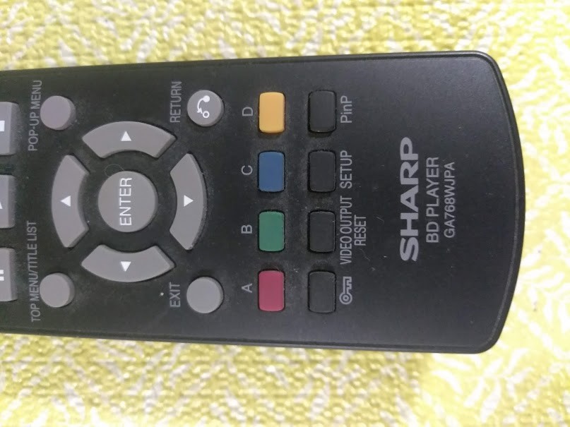 OEM Sharp GA768WJPA Blu-ray Player Remote Control BDHP210U BDHP22U BDHP24U