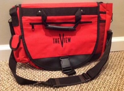ABC's ''The View'' Television Talk Show:  Large Red Messenger Bag / New
