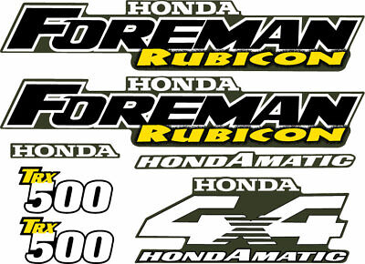 Honda Foreman Rubicon Decal Kit Sticker Graphics Emblem 2001 2002 2003 2004 OEM