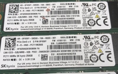 SK Hynix 256GB PC711 M.2 M2 2280 256 GB PCIe Gen3 x4 NVMe SSD OPAL2.0. One Piece
