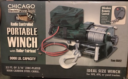 Chicago Electric Power Tools - Radio Controlled Portable Winch