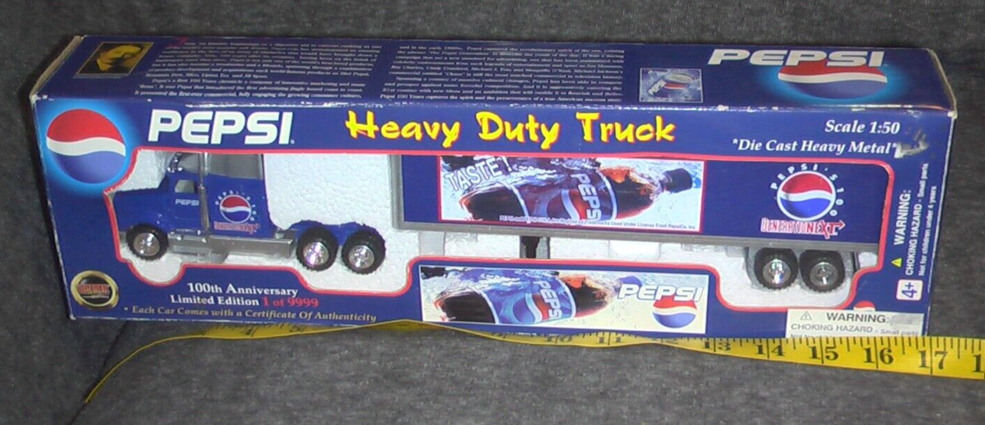 Golden Wheel PEPSI Generationext 1/50 Semi Heavy Duty Truck