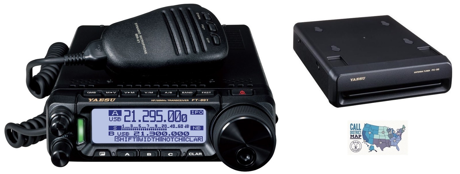 YAESU FT-891M と FC50 セット 楽天市場】FT-891M 出力50W にFC-50とYSK-891の3点セット