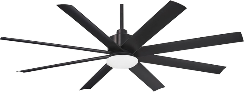 F888L-CL Slipstream 65 Inch Outdoor Ceiling Fan with Dimmable LED Light and DC Motor in Coal Finish