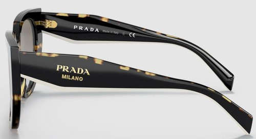 Pre-owned Prada Sunglasses Pr14ws 01m0a7 52mm Tortoise Black / Grey Gradient Lens