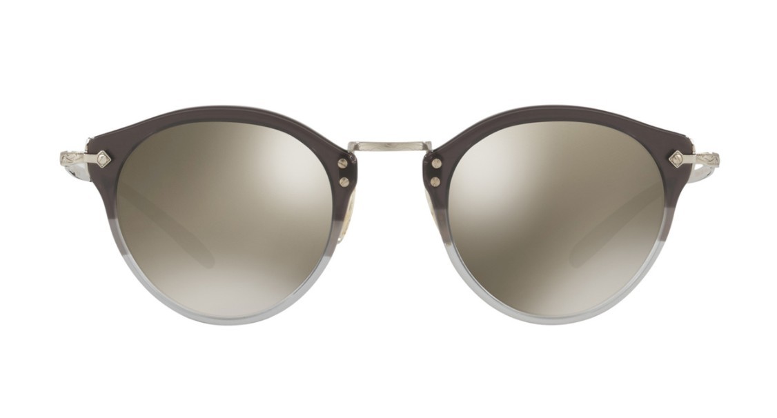 Pre-owned Oliver Peoples Op-505 Sun Ov 5184s Vintage Grey Fade/grey Goldtone Sunglasses In Grey Goldtone Mirrored