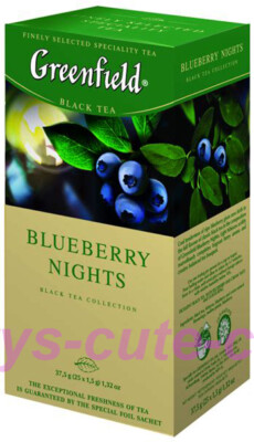 Greenfield Black Tea Blueberry Nights Sealed BOX of 25 teabags US Seller Import