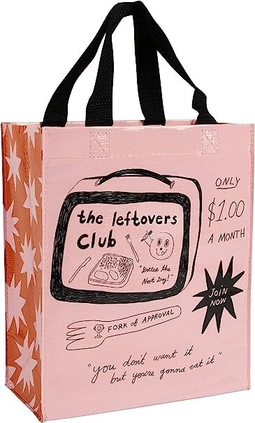BlueQ Handy Tote - The Leftovers Club - 95% Recycled Materials Waterproof (NEW)
