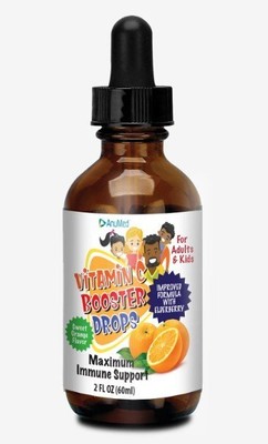 AnuMed Intl For Adults & Kids Витамин C Booster Drops-Maximum Immune