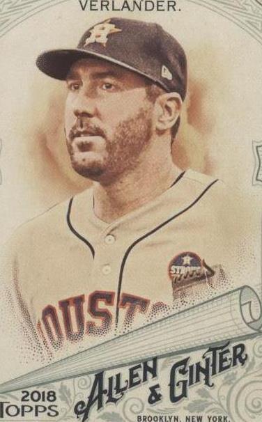 2018 Topps Allen & Ginter - Justin Verlander #275