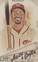 2018 Topps Allen & Ginter - Anthony Rendon #324