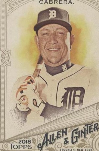 2018 Topps Allen & Ginter - Miguel Cabrera #297