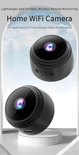 Hidden Camera,HD Wide-Angle Nanny Spy Cam with Motion Detection Night Vision - Image 3