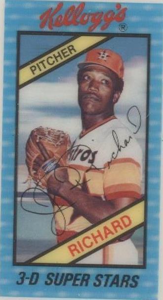 1980 Kellogg's 3-D Super Stars - J.R. Richard #58