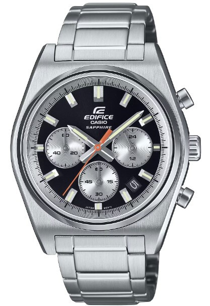 Pre-owned Casio Edifice Sapphir Stainless Steel Chronograph Men's Watch Efb-730d-1a