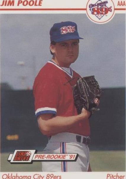 1991 Line Drive Pre-Rookie - Jim Poole #319