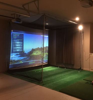 NEW Optishot Orbit Golf Simulator System with New Epson Projector TWO Mats