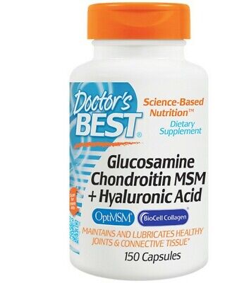 Glucosamin Chondroitin MSM + Hyaluronsäure (150 Kapseln) - Doctor's Best € 299,9