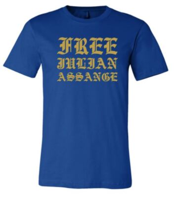 FREE JULIAN ASSANGE T-Shirt TEE BELLA + CANVAS COTTON FITTED ALL COLORS