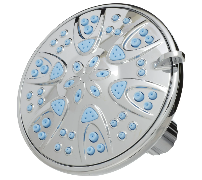 AquaDance Microban Antimicrobial/Anti-Clog High-Pressure 6-setting Shower Head