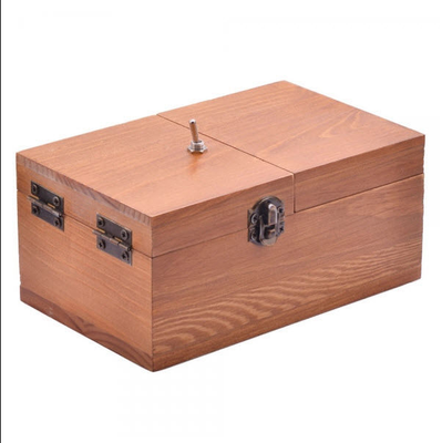 Funny Mens Gift Turns Itself Off Wooden Box Gift Funny Gadget Weird Toy Wood USA
