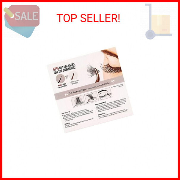 KISS Looks So Natural Trio Lash Medium Combo Pack, False Eyelashes with Tapered