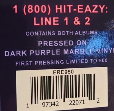 Eric Bellinger  Hit Maka  1-800-HIT-EAZY: LINE 1 & 2 Ltd Ed 1/500  2LP  SEALED