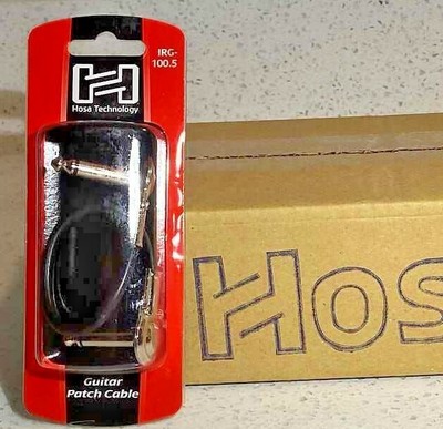 Hosa IRG-103 Guitar Pedal Patch Cable Flat Low-profile Right-Angle 1/4''