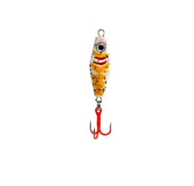 Clam Rattlin PT Spoon 1/16 oz - Glow Koi - Ice Fishing Lure