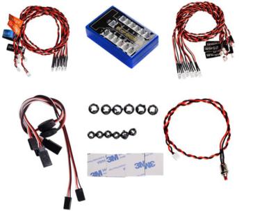 12 Leds lamps light Strobe lights kit for 1/10 1/8 HSP TAMIYA CC01 SCX10 RC Car