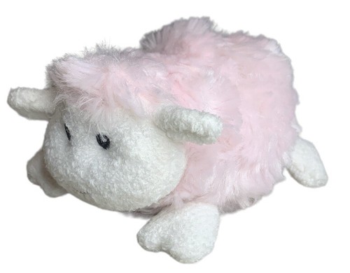 2017 Animal Adventure Pink White Lamb Plush Stuffed Animal Small 6”