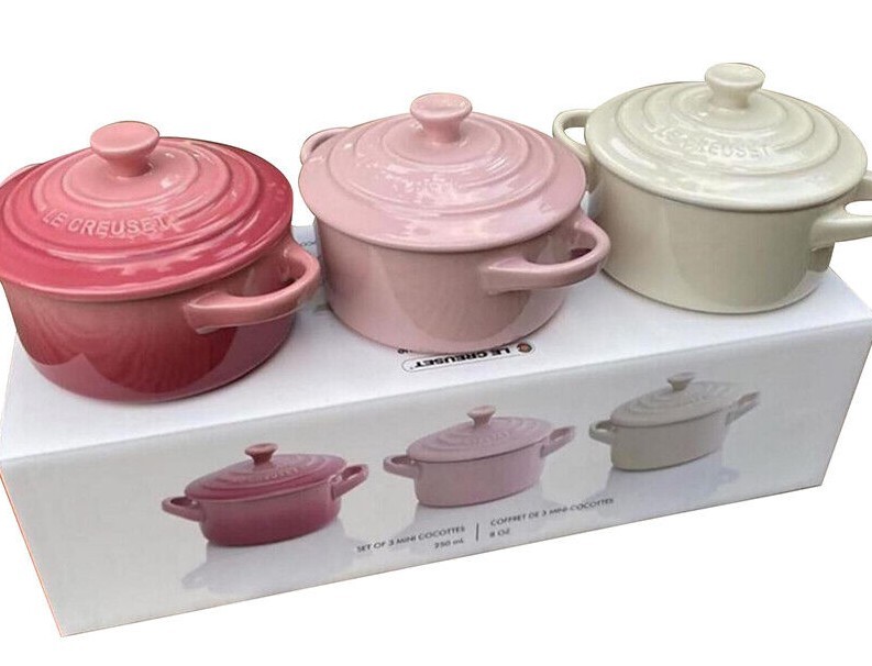LE CREUSET ピンク ×ホワイト 20cm LE CREUSET ピンク ×ホワイト 20cm LE CREUSET ピンク ×ホワイト 20cm