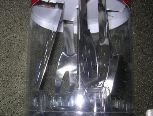 GRILL ZONE 5PC DELUXE BBQ TOOL SET NEW